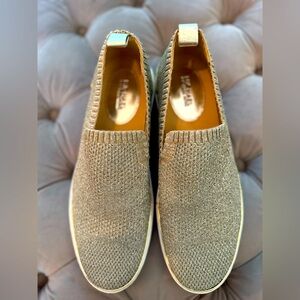 Michael Kors Gold Mesh Slip on Sneakers
